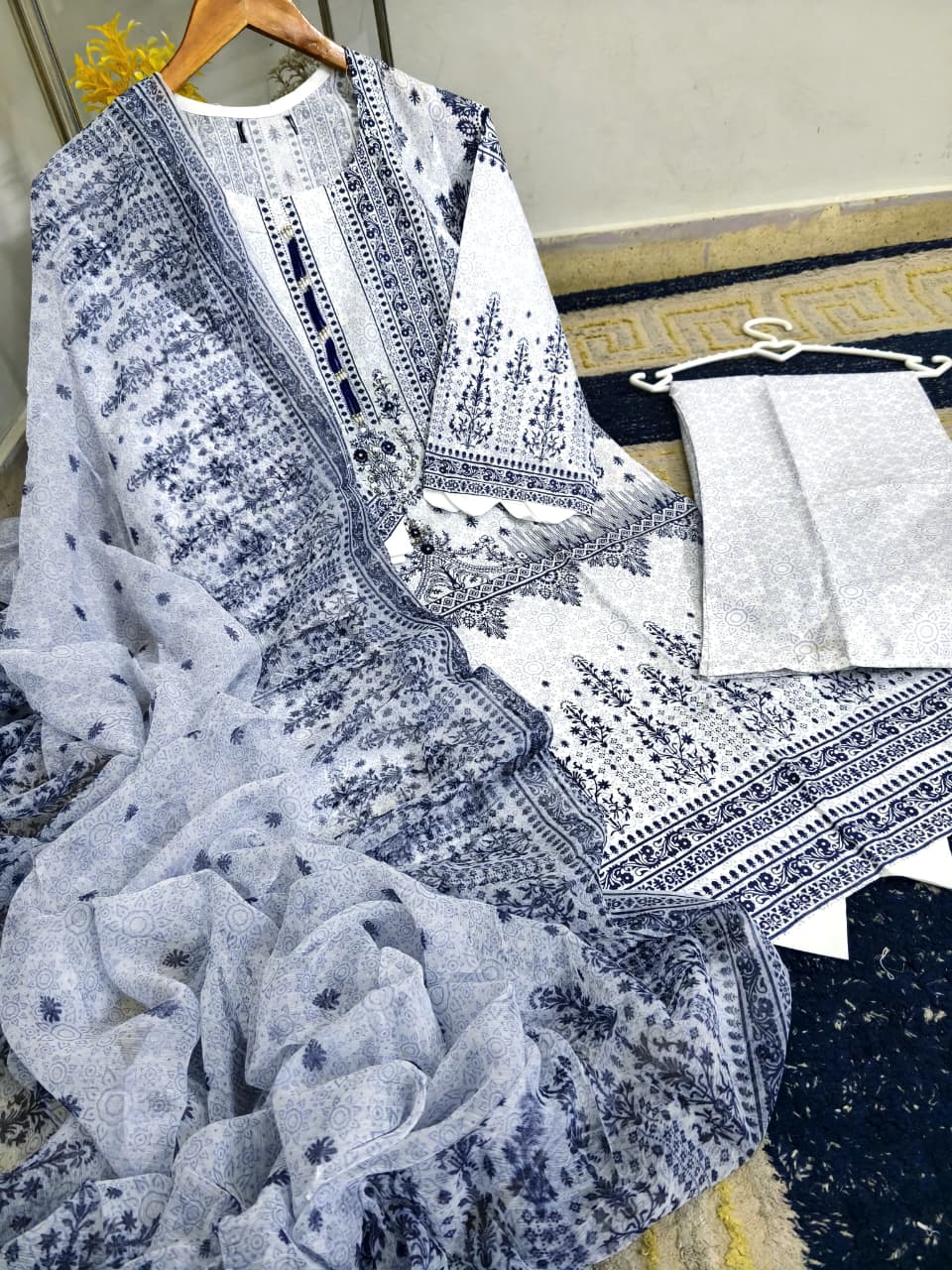 BLOCK PRINTED HAND WORK 3 PC